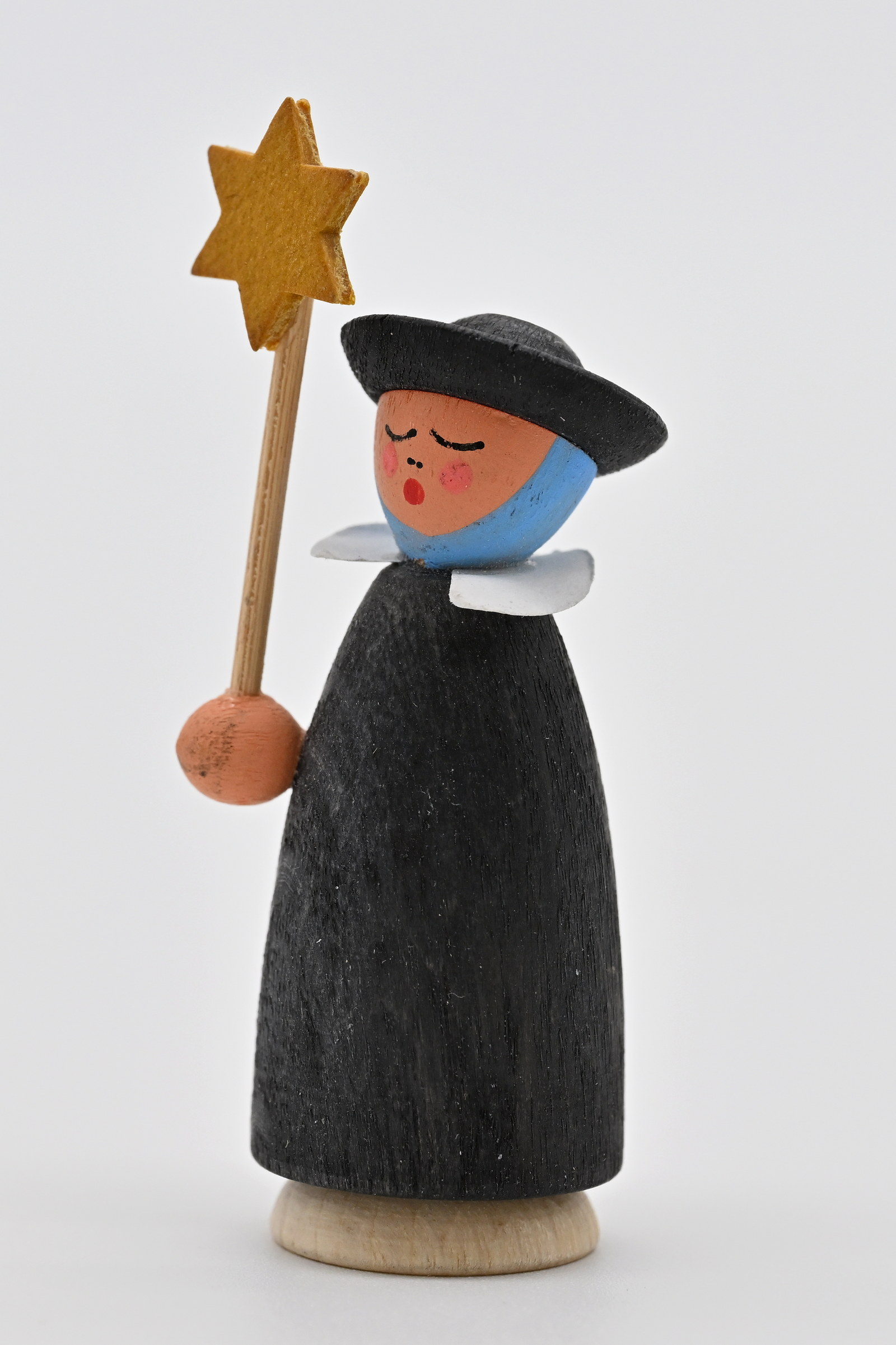Kurrendesänger mit Stern, schwarz H 5 cm