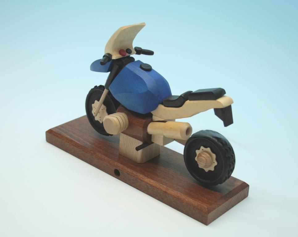 Raeuchermotorrad  Boxer GS blau  27 x8 x 16cm