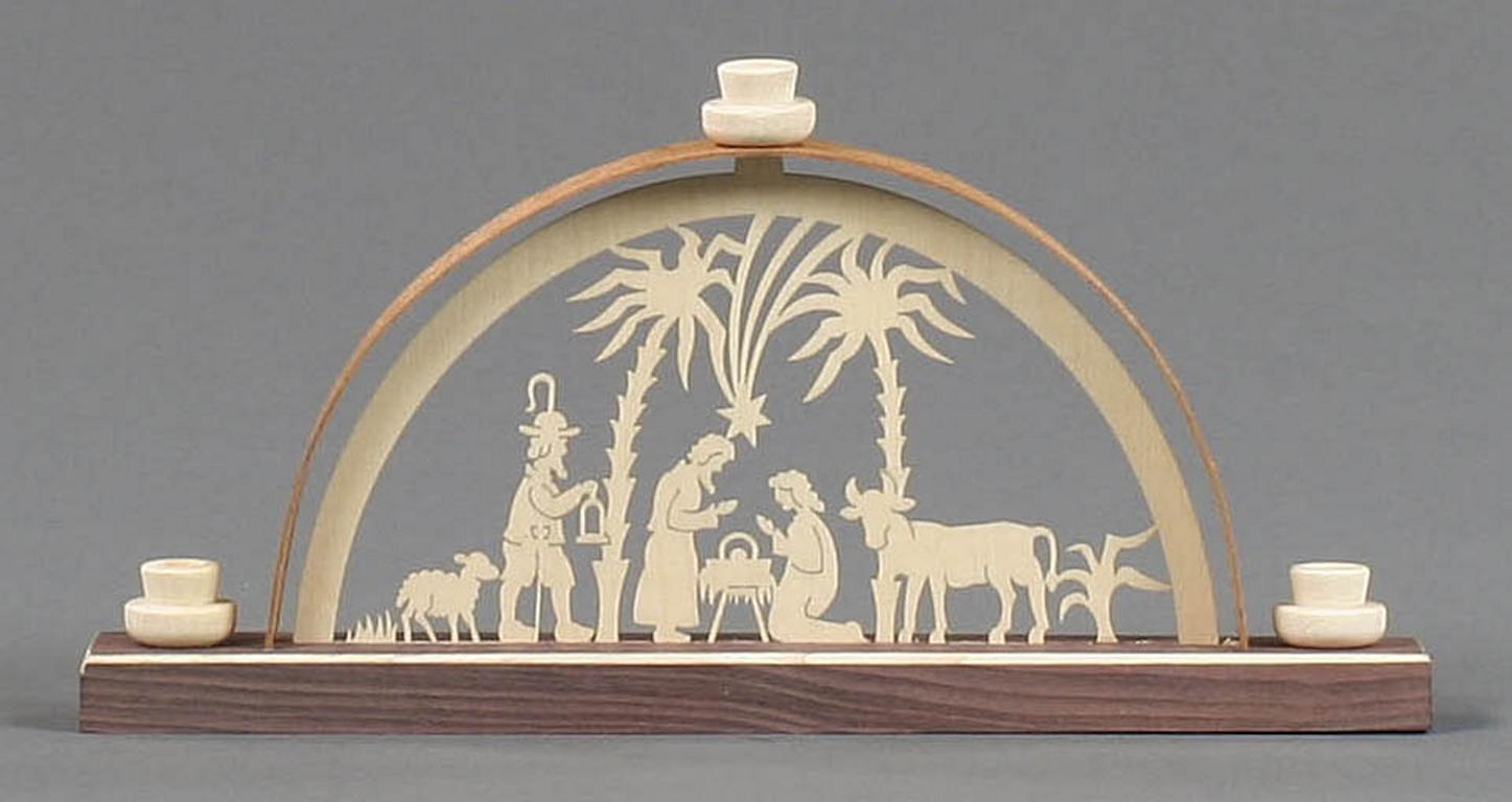 Mini Schwibbogen Christi Geburt 8x17cm