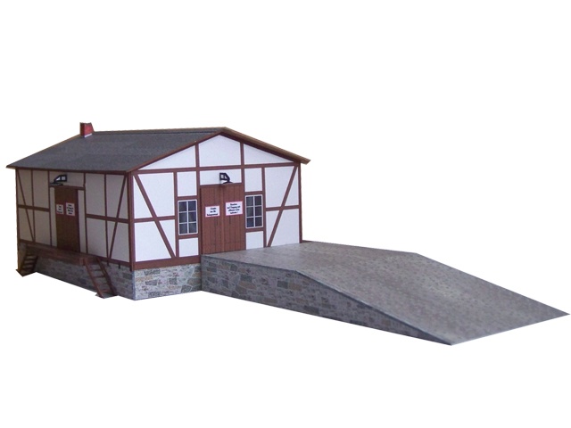 03-03-TT - Fachwerkgüterschuppen mit Rampe