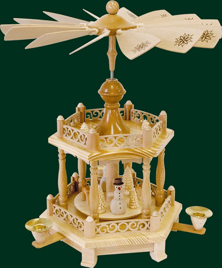 Pyramide Schneemänner 1-st., Barockzaun