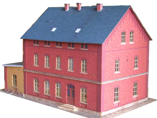 02-04-1-1-H0 - Jöhstadt mit Anbau - Pressnitztalbahn
