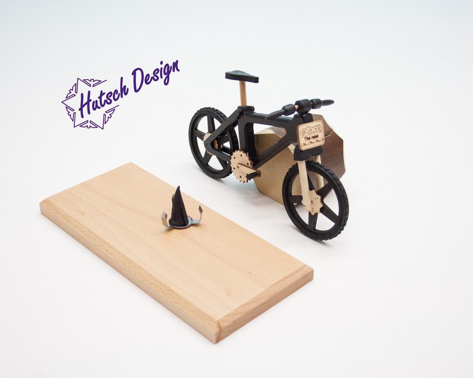 Raeucherfahrrad sw EBM Edition 22 x9 x14 cm