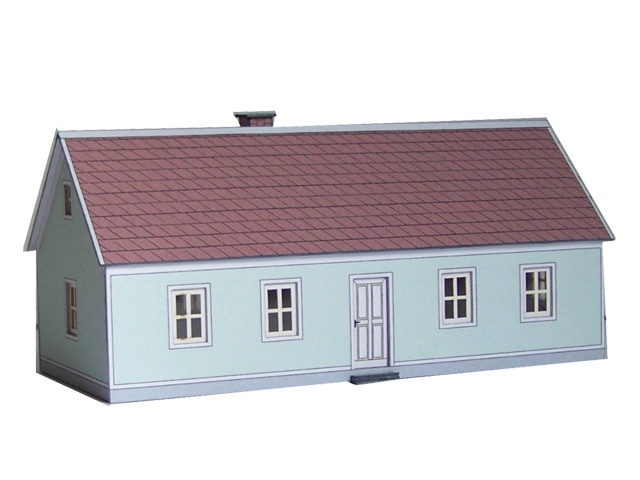 112-03-1 - 1-geschossiges Wohnhaus mit hellgrünen Putz