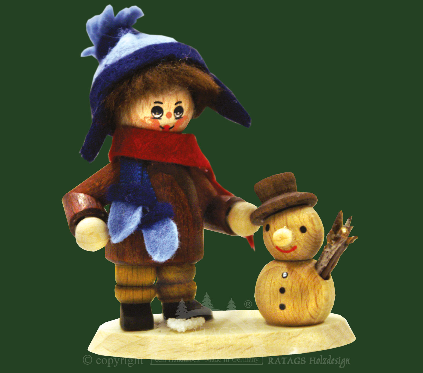 Sammler-Püppchen, Junge mit Schneemann