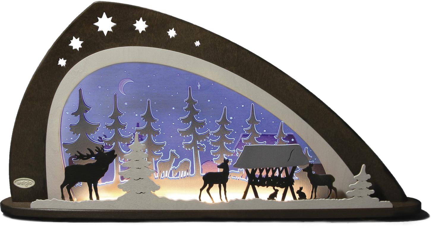 Schwibbogen LED Waldtiere 66,0 x 33,8 x 6,0 cm