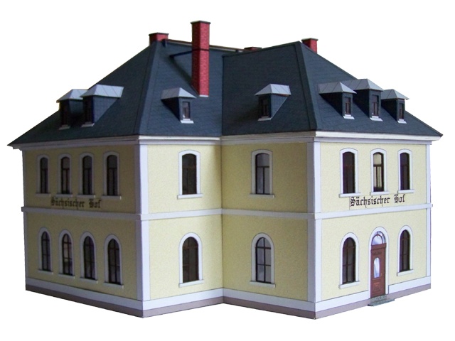02-04-1-8-TT - Bahnhofshotel "Sächsischer Hof" Jöhstadt - Pressnitz