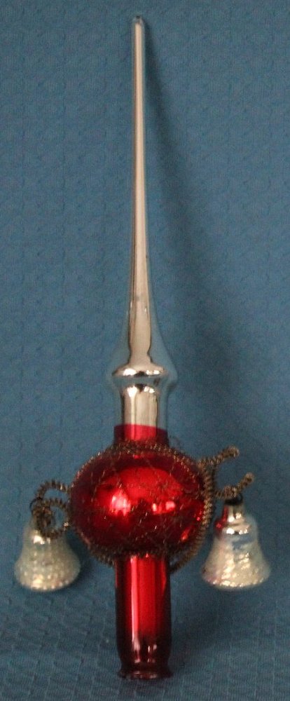 Christbaumspitze mit Glöckchen - vorrätig 1 Stück