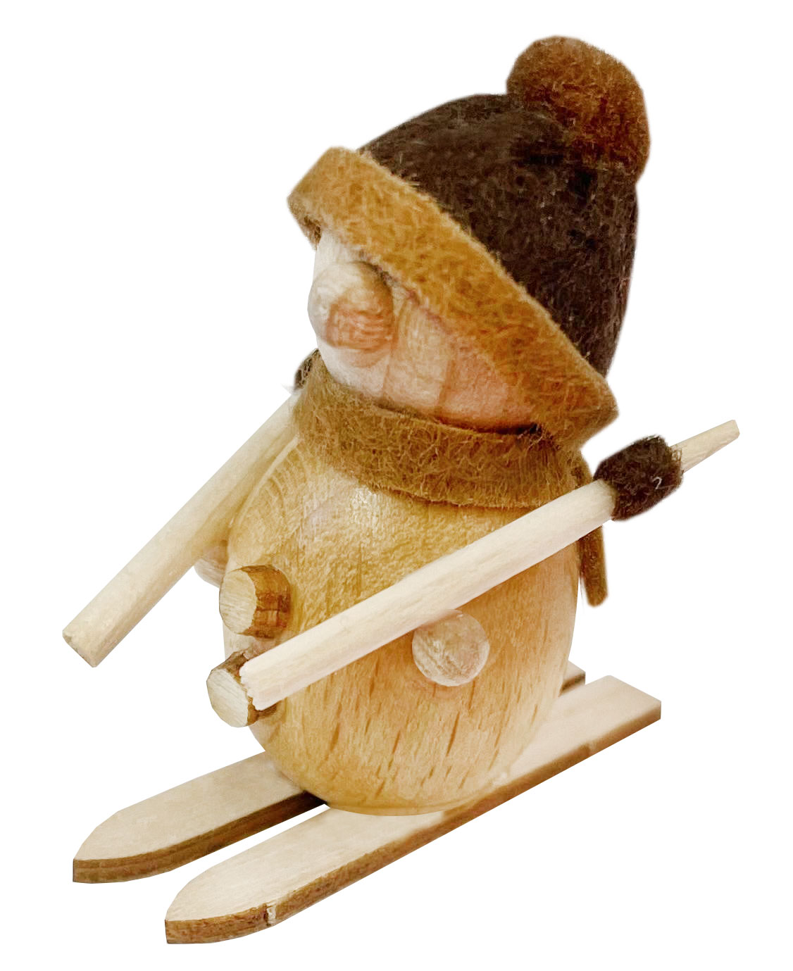 Schneemann mini, auf Ski