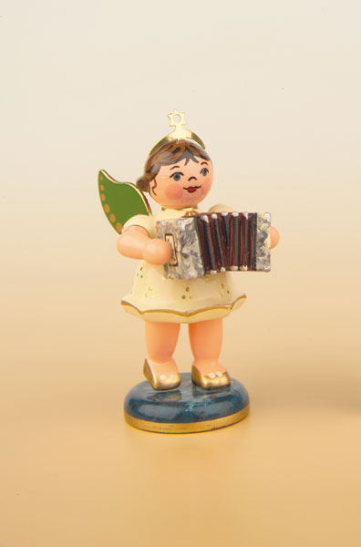 Engel mit Ziehharmonika 6,5 cm- vorrätig 1 Stück