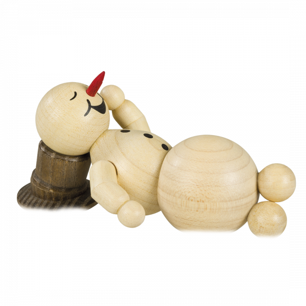 Schneemann schlafend ohne Sockel 4 cm