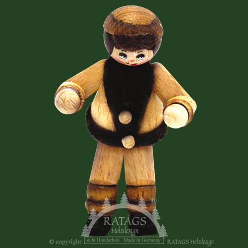 Figur, sitzendes Kind, natur, Basecap