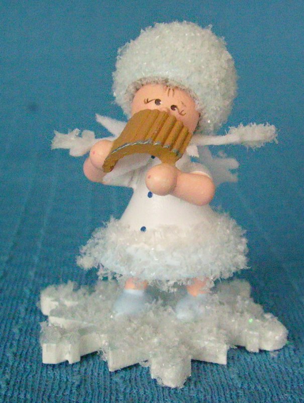 Schneeflöckchen mit Panflöte- vorrätig 1 Stück