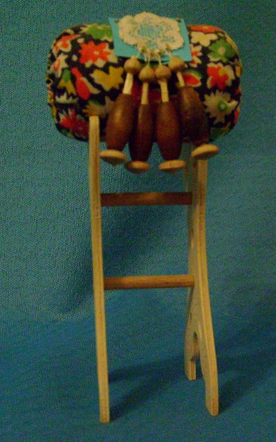Mini-Klöppelsack als Nadelkissen