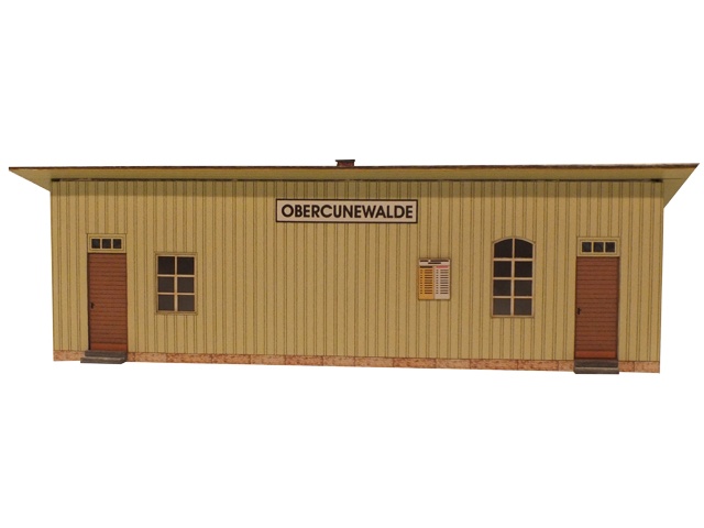 03-19-2-H0 - Wartehalle Obercunewalde ab ca. 1960