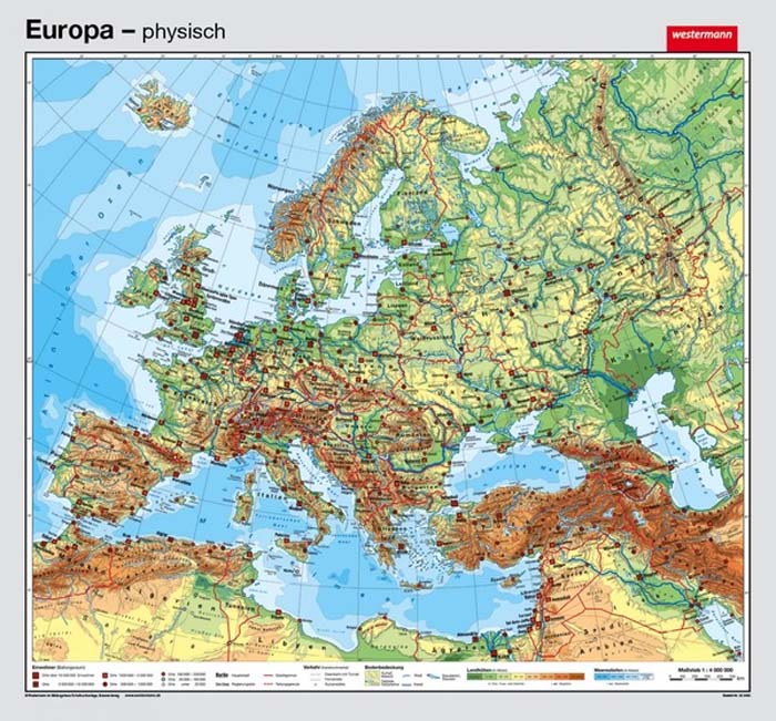 Europa - physisch / politisch