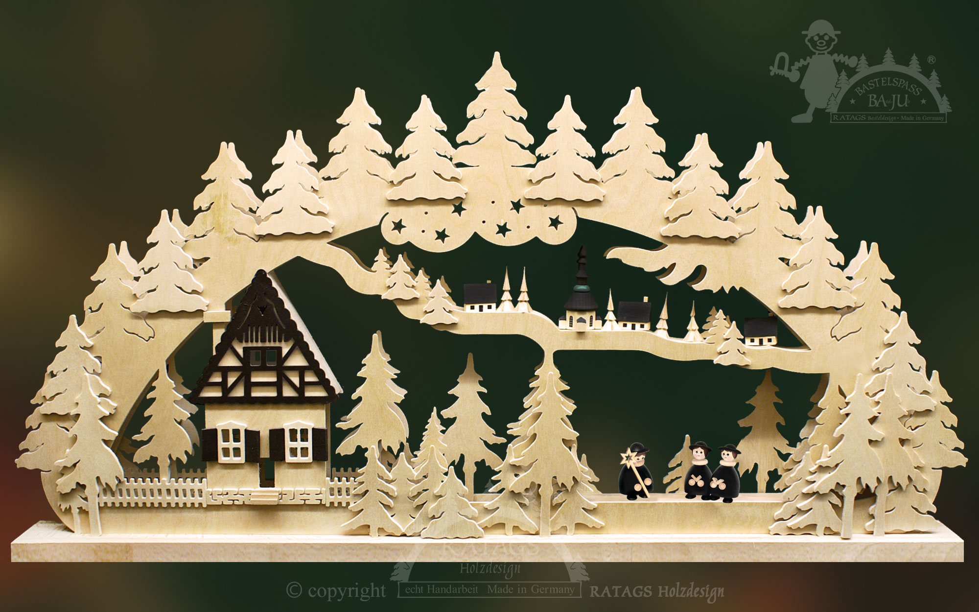 Schwibbogen zum Basteln, groß, Altseiffen