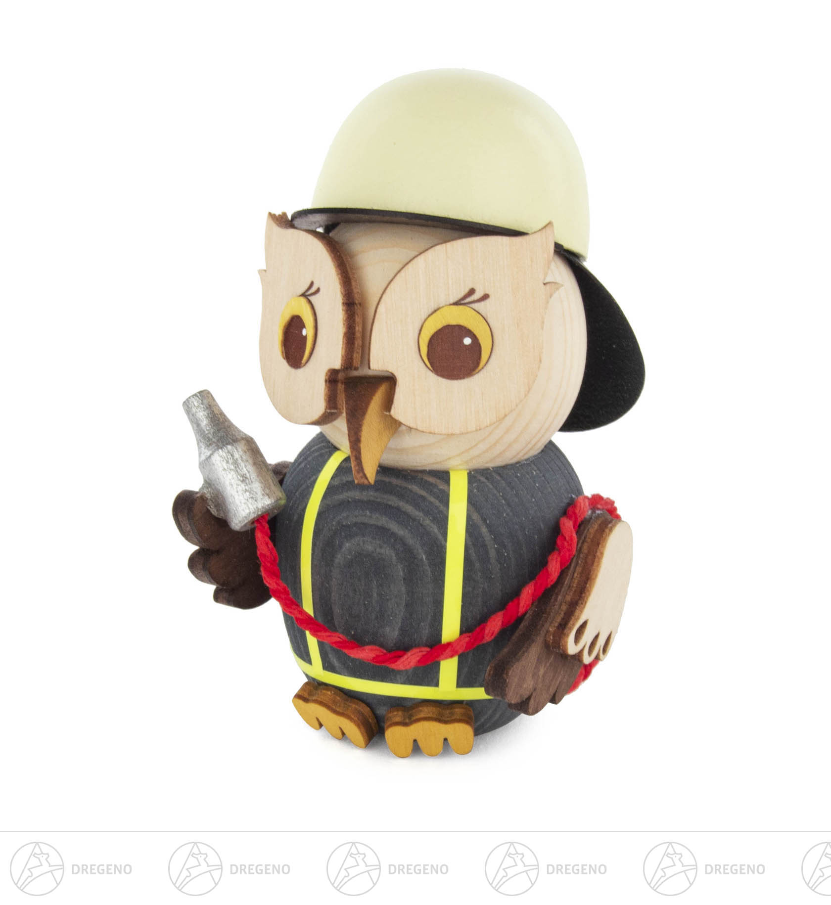 Mini-Eule Feuerwehr 7cm