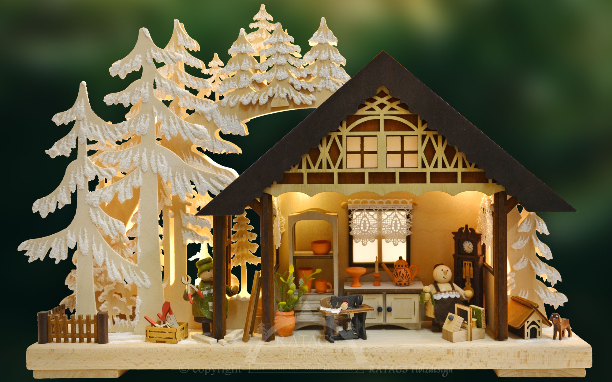 3D-Schwibbogen kl., Heimwerker, Raureif, Neu 2017