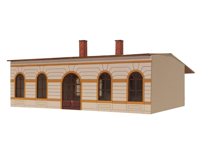 03-10-3-TT - Sächs.Einheitsbau  Mittelteil - 5 Fensterachsen