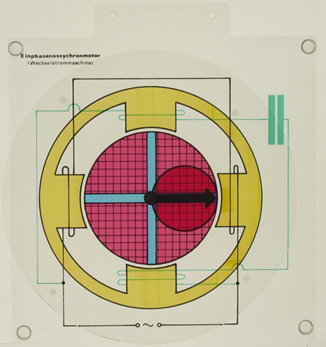 Projektor-Modell eines Einphasenassynchronmotors
