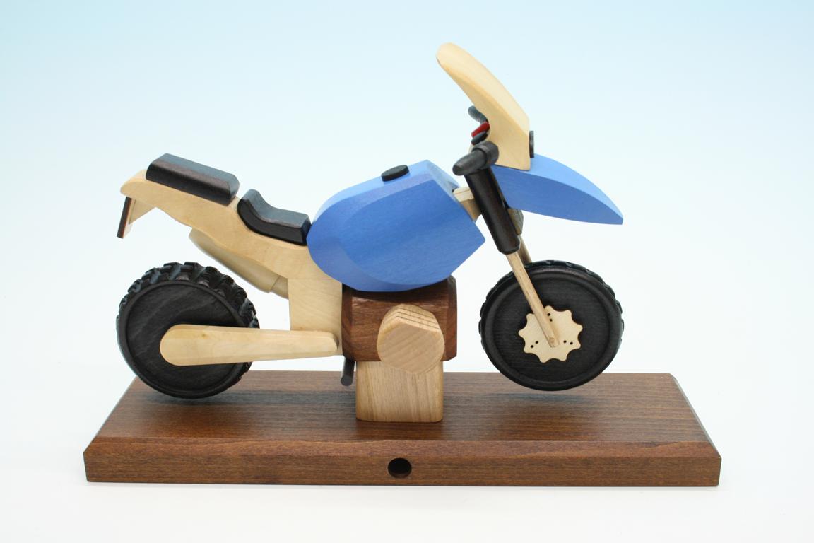 Raeuchermotorrad  Boxer GS blau  27 x8 x 16cm