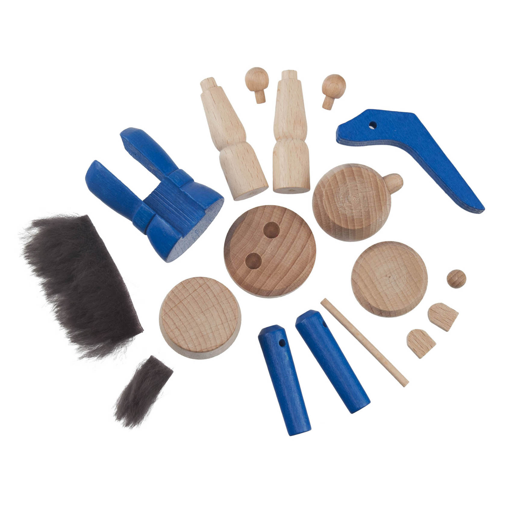 Bastelset Nussknacker König blau 15cm