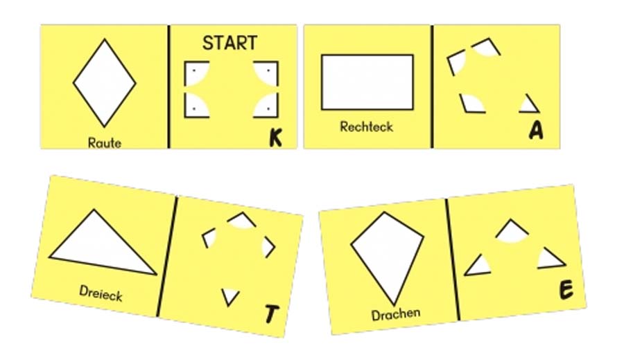 Flächenformen-Domino
