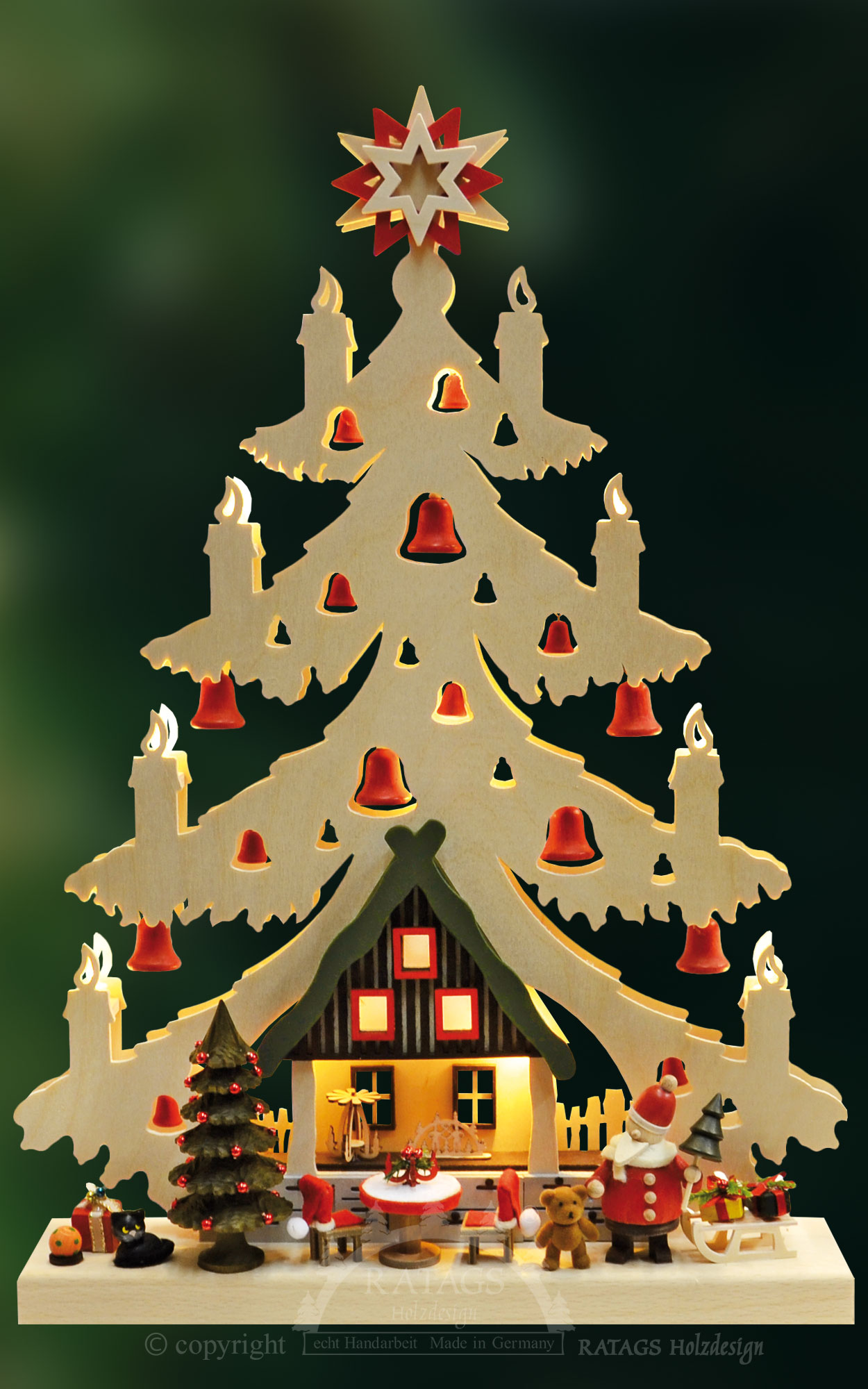 Tanne klein, Weihnachtsabend im Erzgebirge