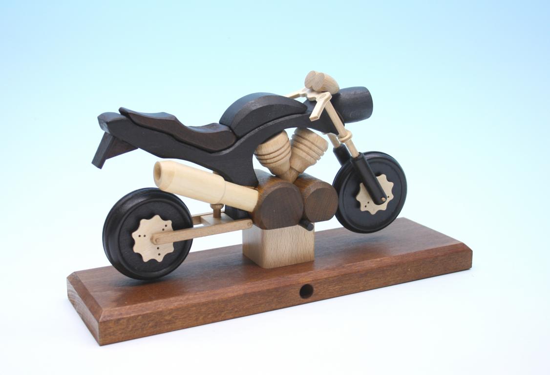 Raeuchermotorrad Touring schwarz  27 x8 x 16cm