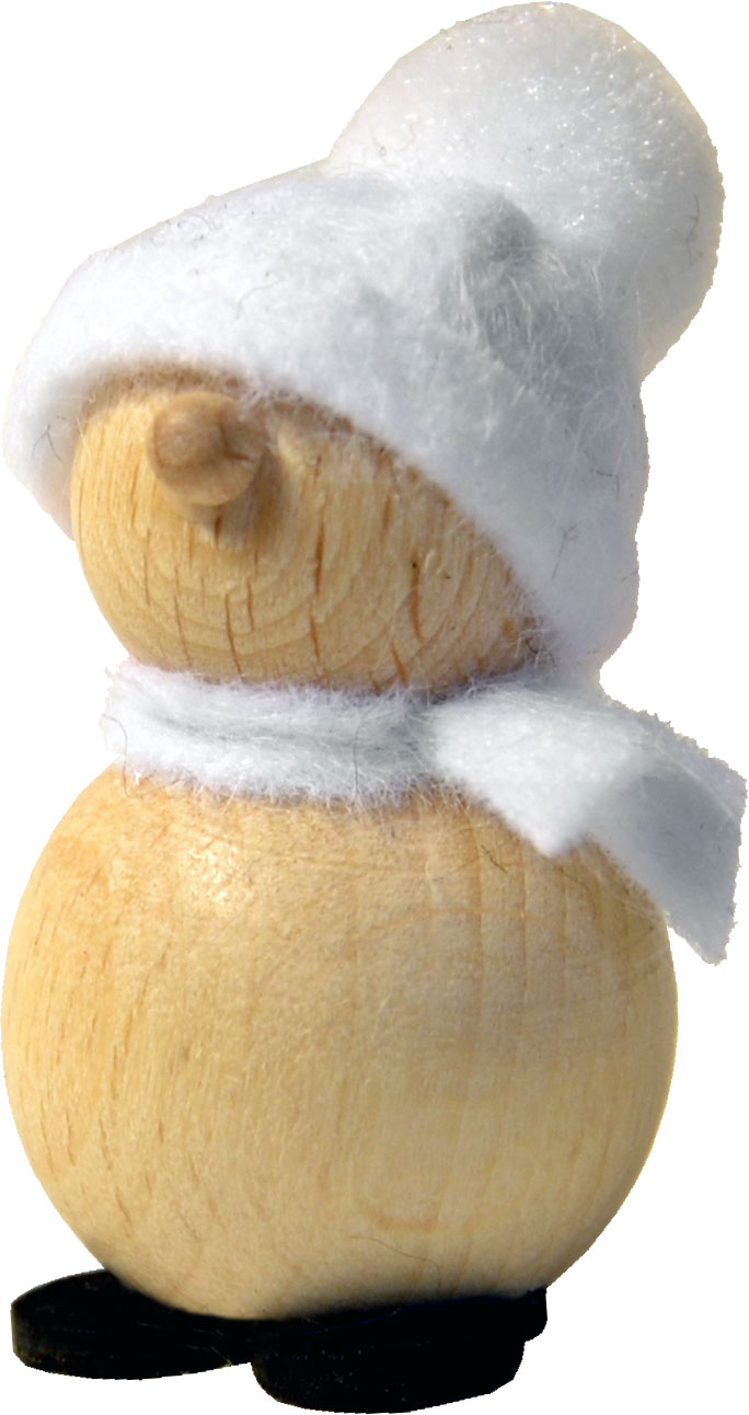 Schneemann kl., weiße Mütze & Schal