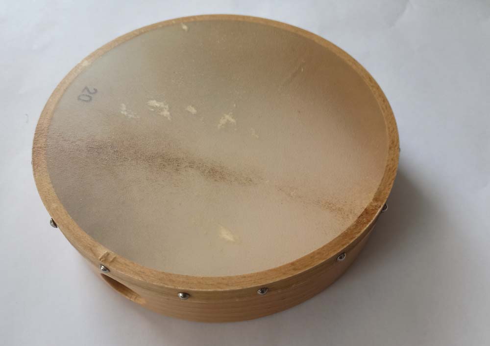 Tamburin, Naturfell - ø 20 cm