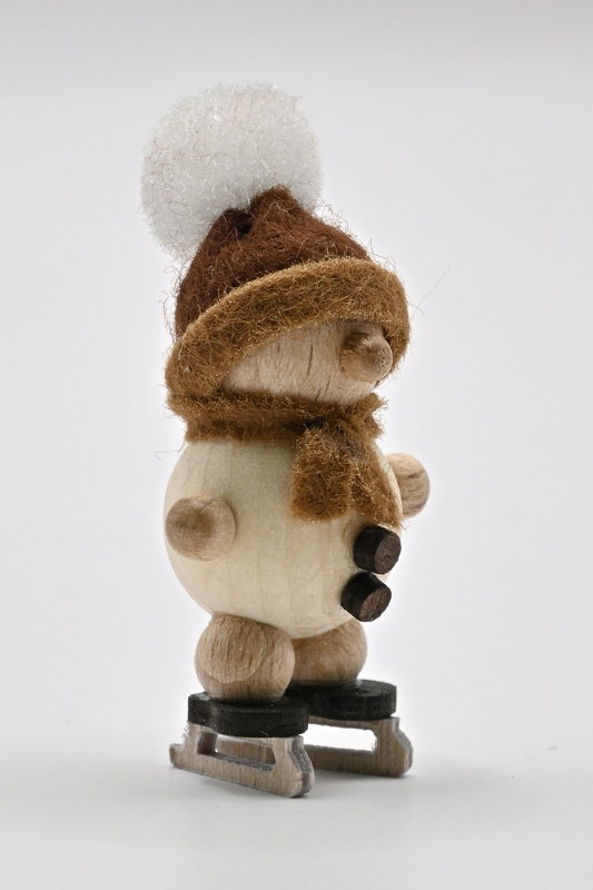 Figur Schneemann mini, Schlittschuhläufer