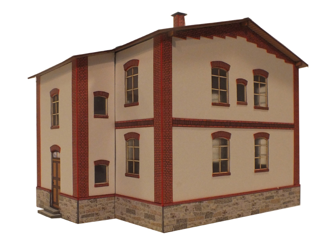 03-12-H0 - Sächsisches Eisenbahnerwohnhaus in Schwarzenberg / Erla