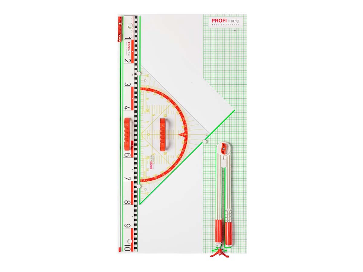 Wandtafelgerätesatz Profi-linie I - 60 cm Geowinkel
