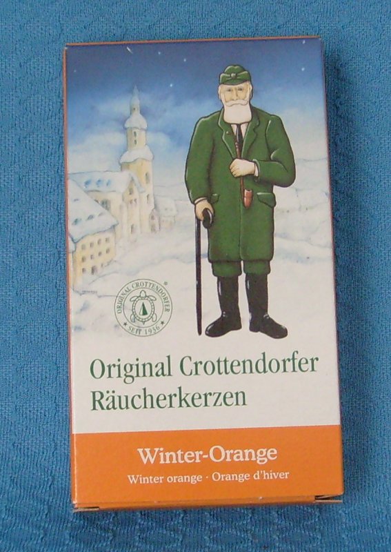 Crottendorfer Räucherkerzen Winter - Orange- vorrätig 9 Stück