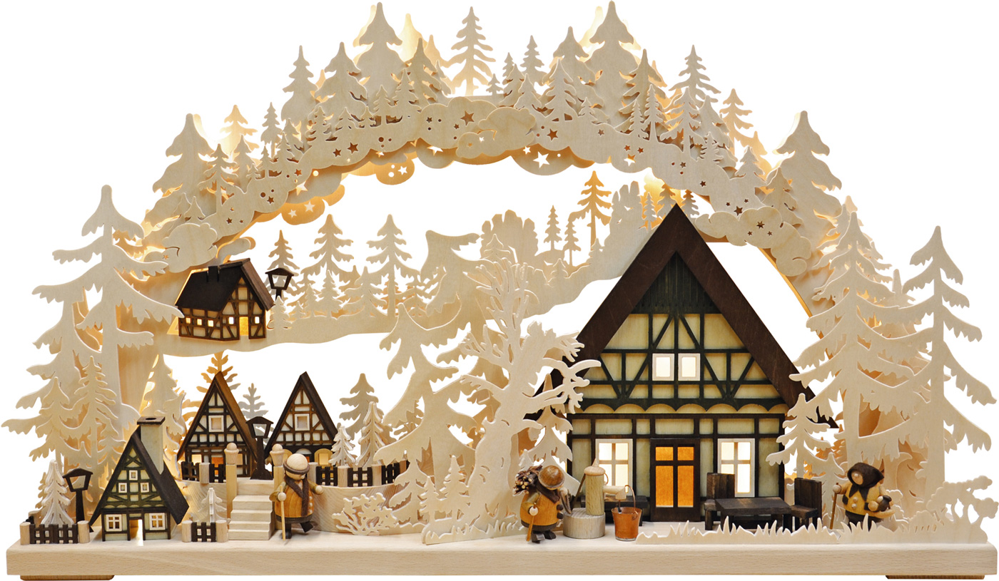 3D-Schwibbogen groß, Dörflein