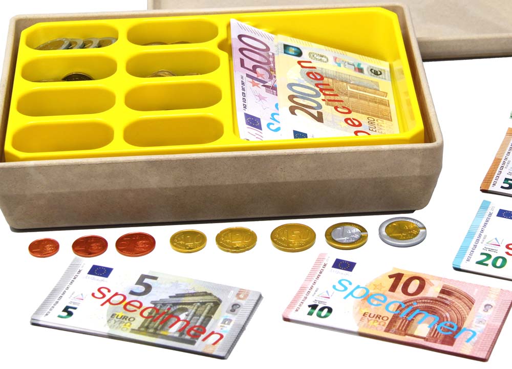 Euro-Geldsatz Spielgeldkoffer