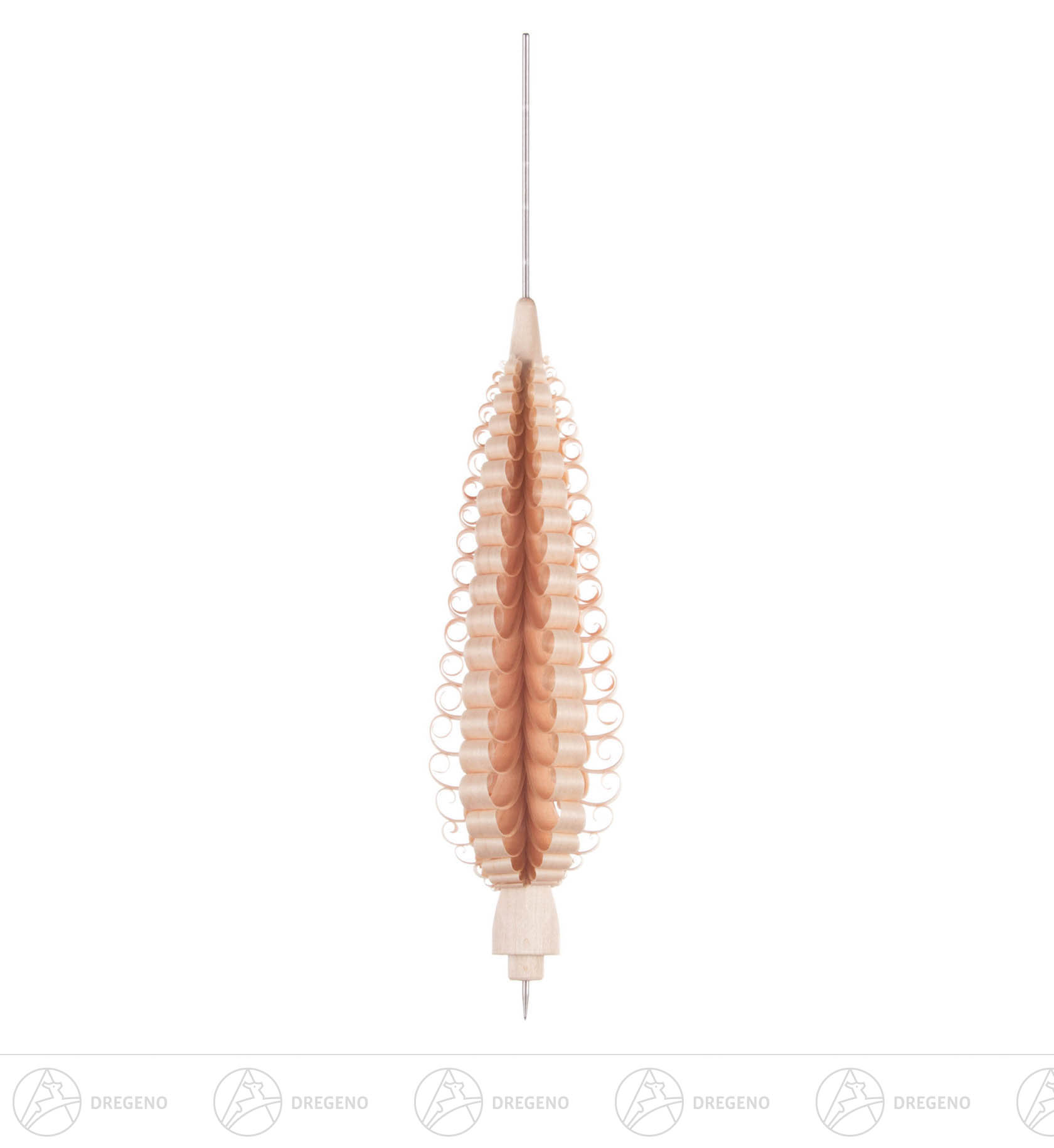 Spanbaum 18cm mit Bohrung und Pyramidennadel