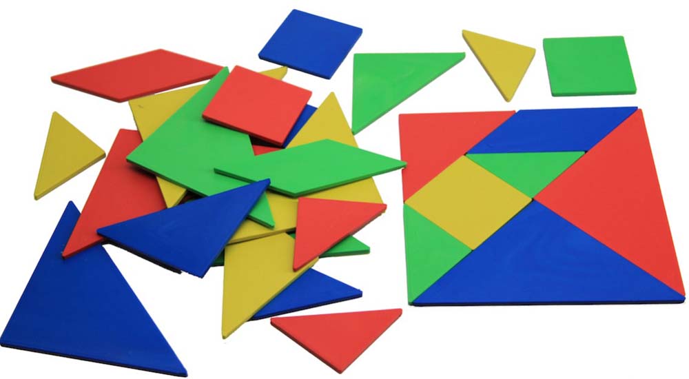 Schüler-Tangram in Kunststoffdose