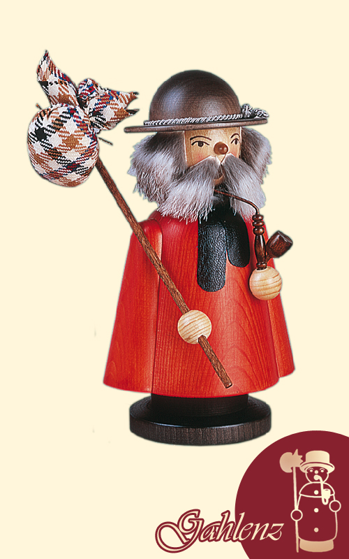 Räuchermann, Wanderbursche gebeizt H 23 cm