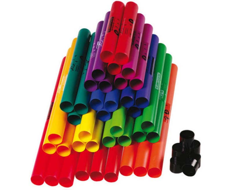 Boomwhacker Klassensatz mit 39 Röhren