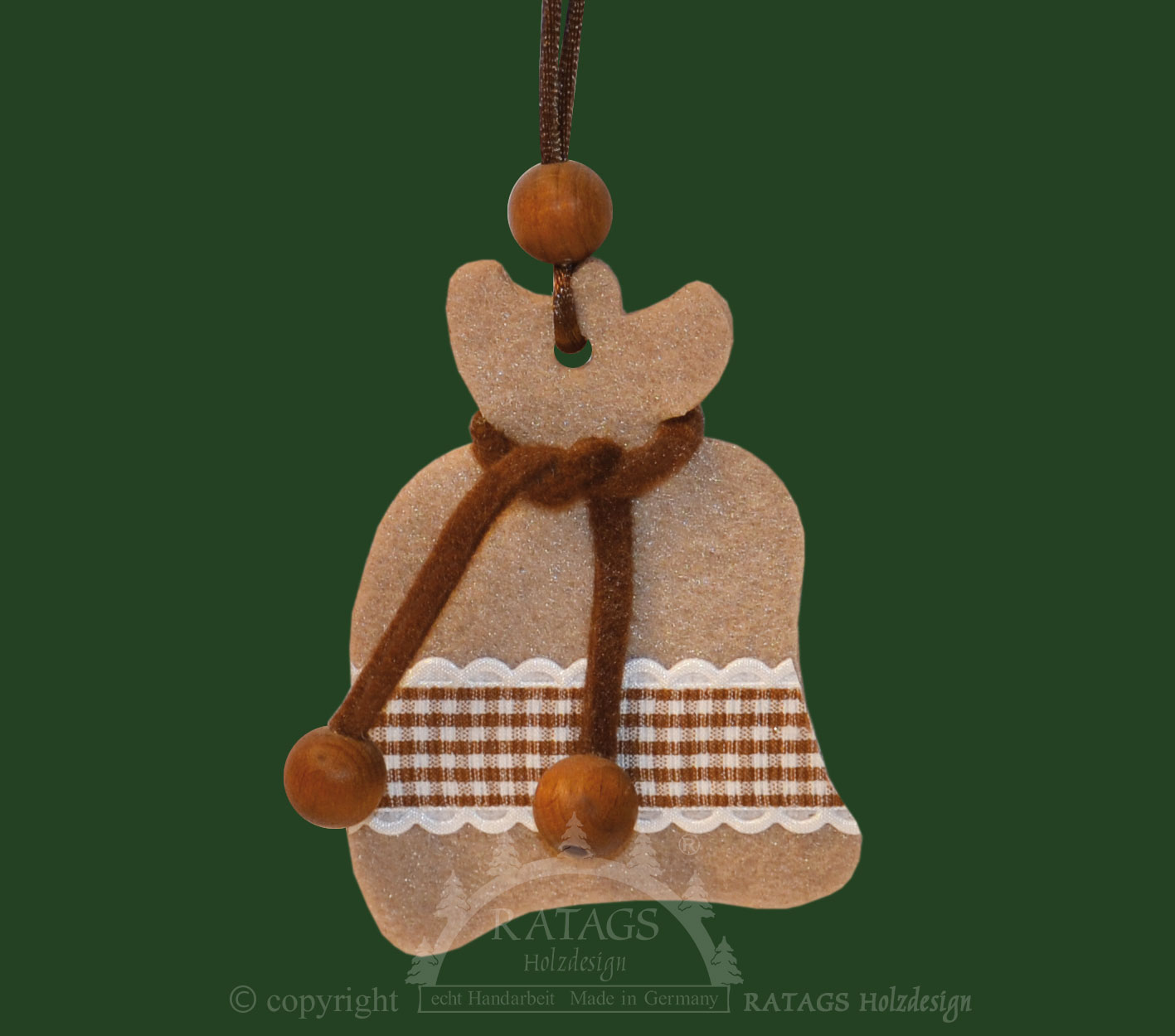 Baumbehang zum Basteln, Geschenkesack Material Filz, Länge ca. 9 cm