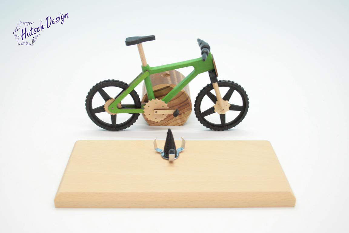 Raeucherfahrrad gruen EBM  Edition  22 x9 x 14 cm