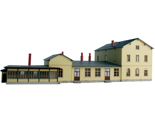02-06-1-TT-EP-V - Bahnhof Schlettau - Empfangsgebäude