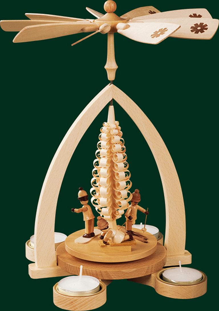 Pyramide Winterkinder für Teelichte