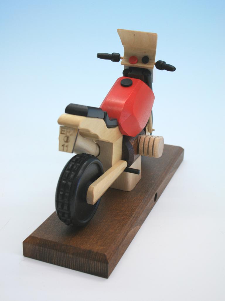 Raeuchermotorrad  Boxer GS rot 27x18x8cm