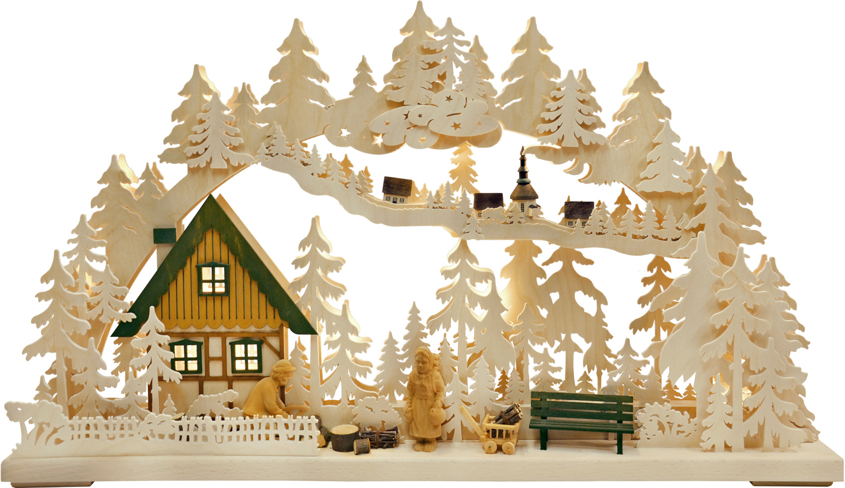 3D-Schwibbogen groß, Altseiffener Handwerk