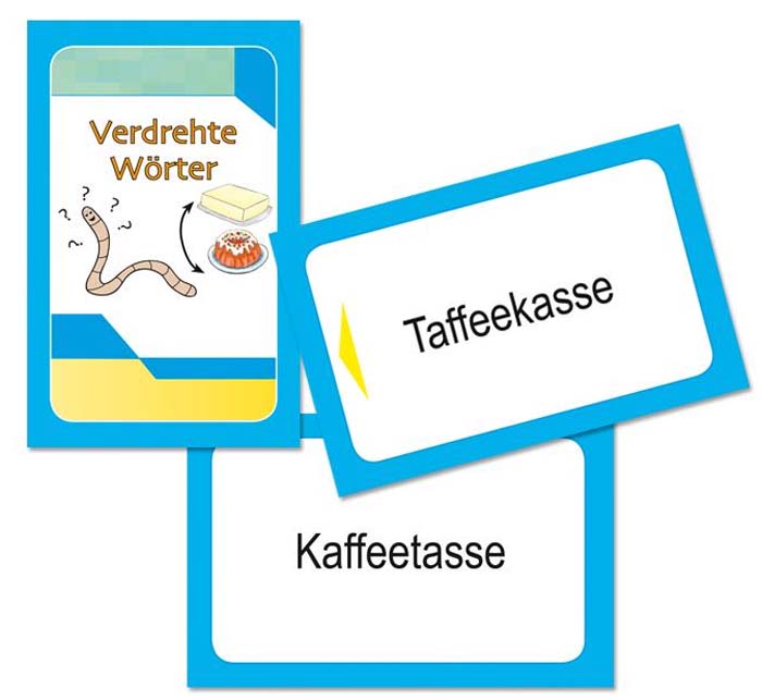 Verdrehte Wörter - Kartenset zum Magischen Zylinder