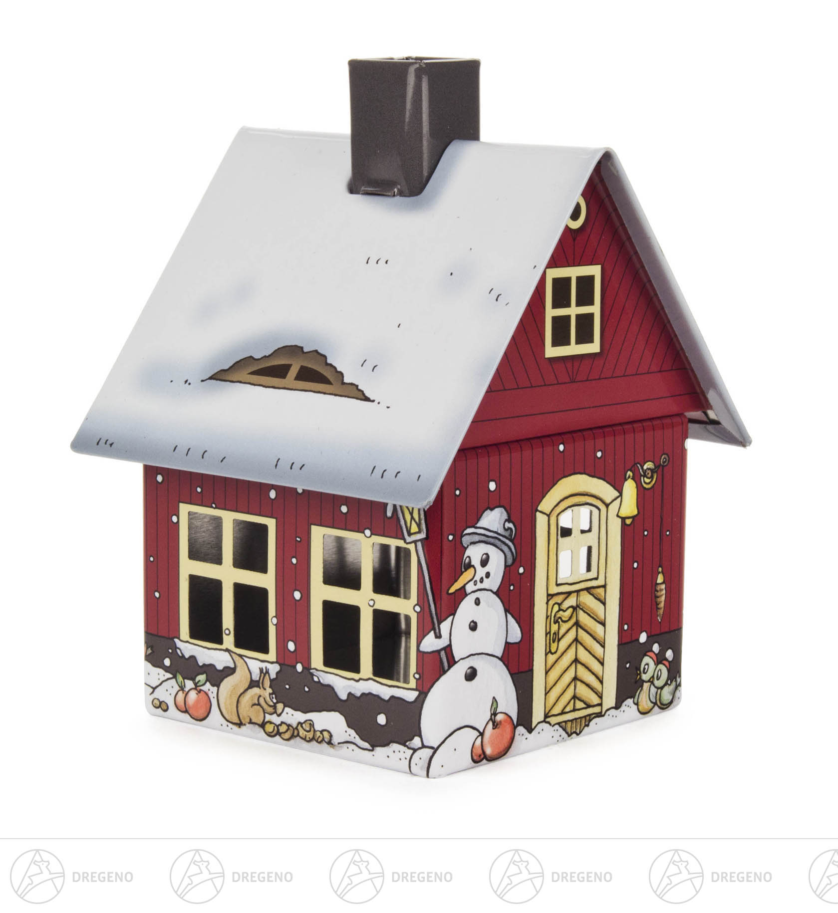 Räucherhaus Metall Wintermotiv
